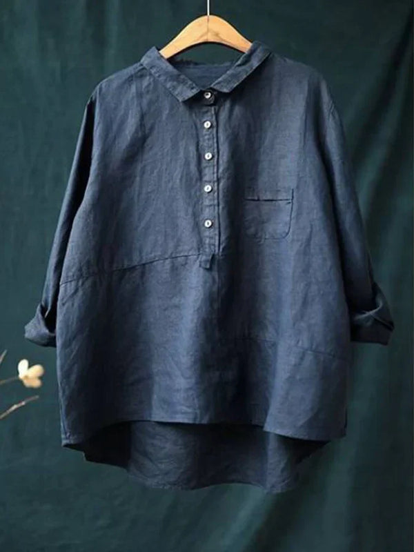 ELODIE / RELAXED LONG-SLEEVE SHIRT