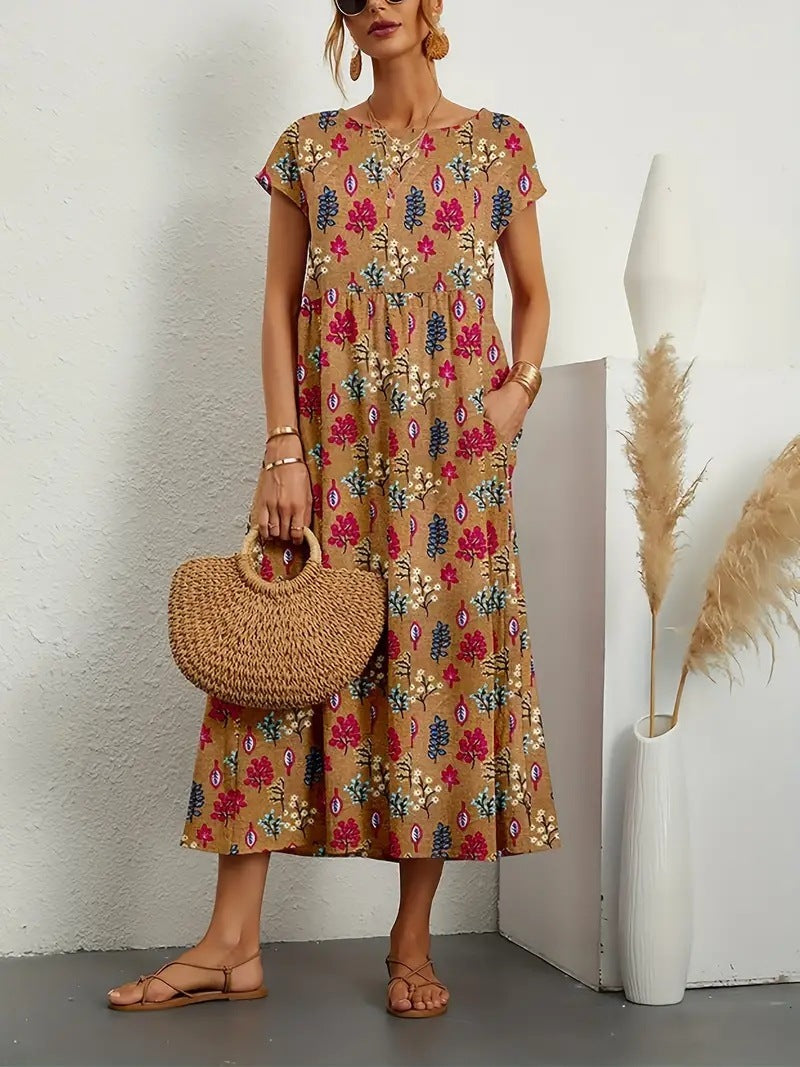 RENATA / FLORAL MIDI DRESS