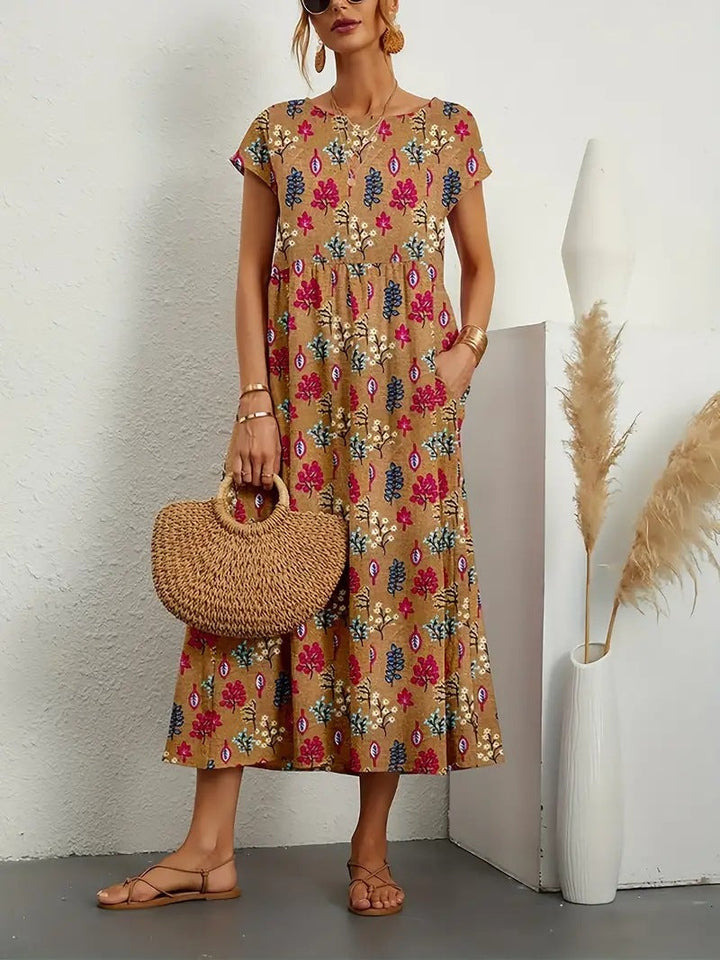 RENATA / FLORAL MIDI DRESS