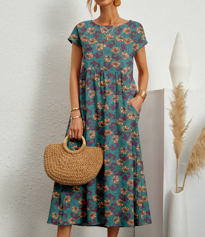 RENATA / FLORAL MIDI DRESS
