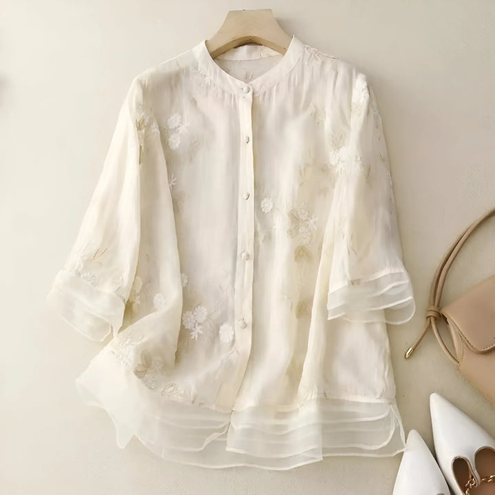 PAMELA / VINTAGE FLORAL BLOUSE