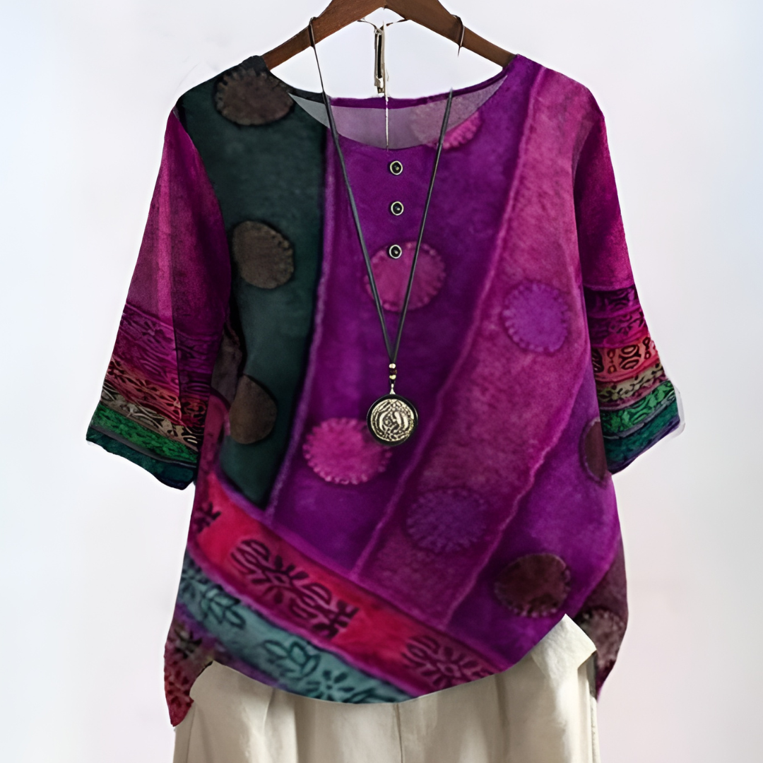 GABRIELLE / FLOWY BOHO BLOUSE