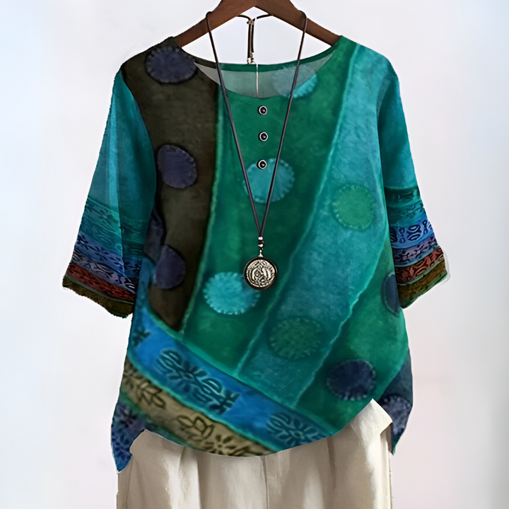 GABRIELLE / FLOWY BOHO BLOUSE
