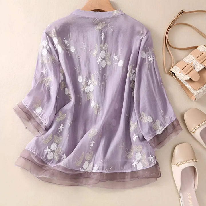 PAMELA / VINTAGE FLORAL BLOUSE