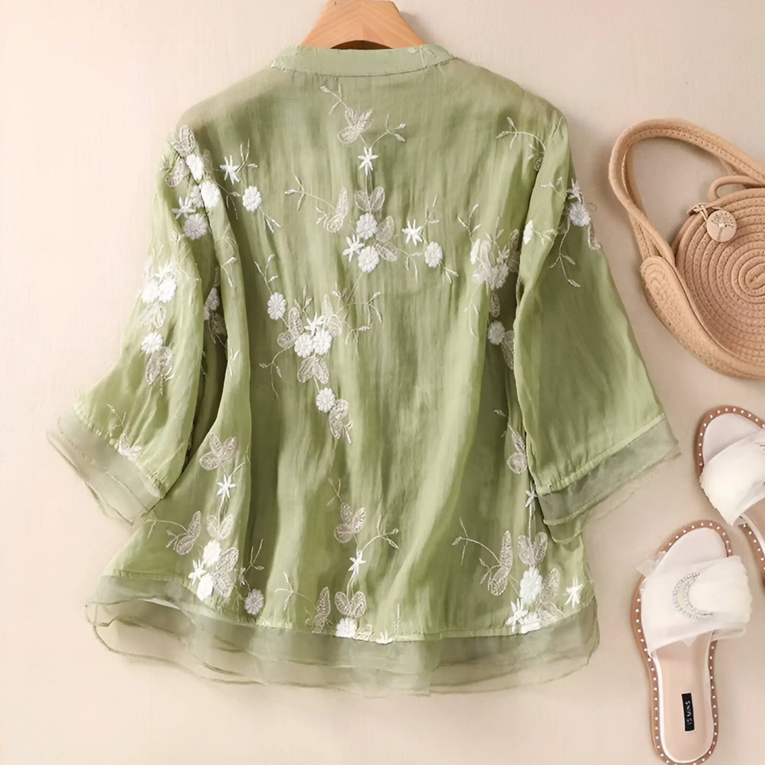 PAMELA / VINTAGE FLORAL BLOUSE