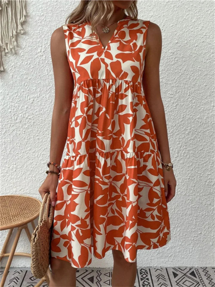 RAE / LEAF PRINT DRESS