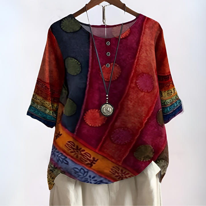 GABRIELLE / FLOWY BOHO BLOUSE