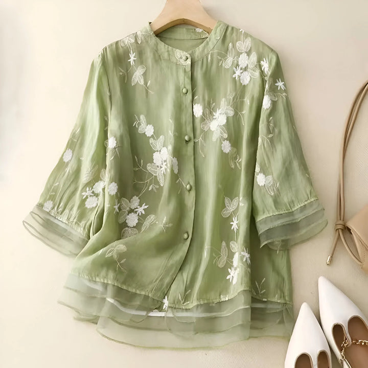 PAMELA / VINTAGE FLORAL BLOUSE