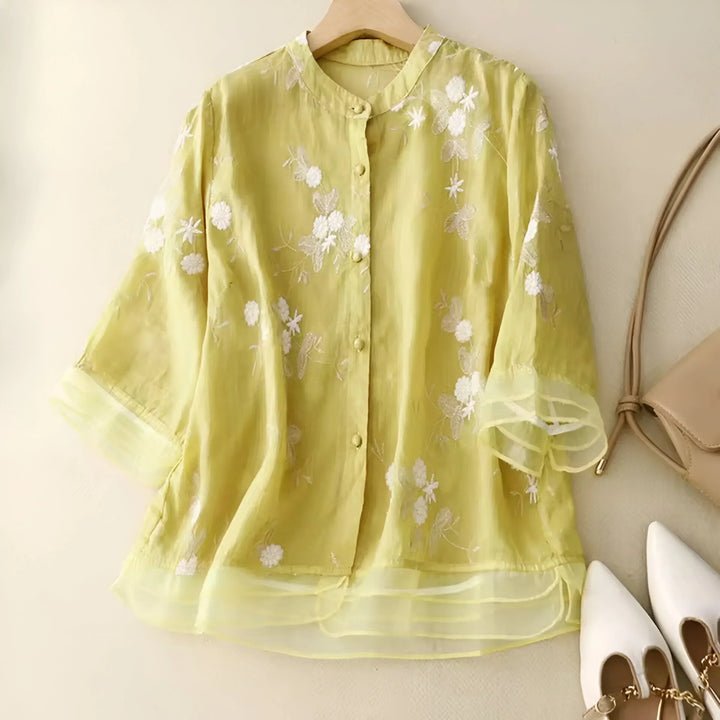 PAMELA / VINTAGE FLORAL BLOUSE