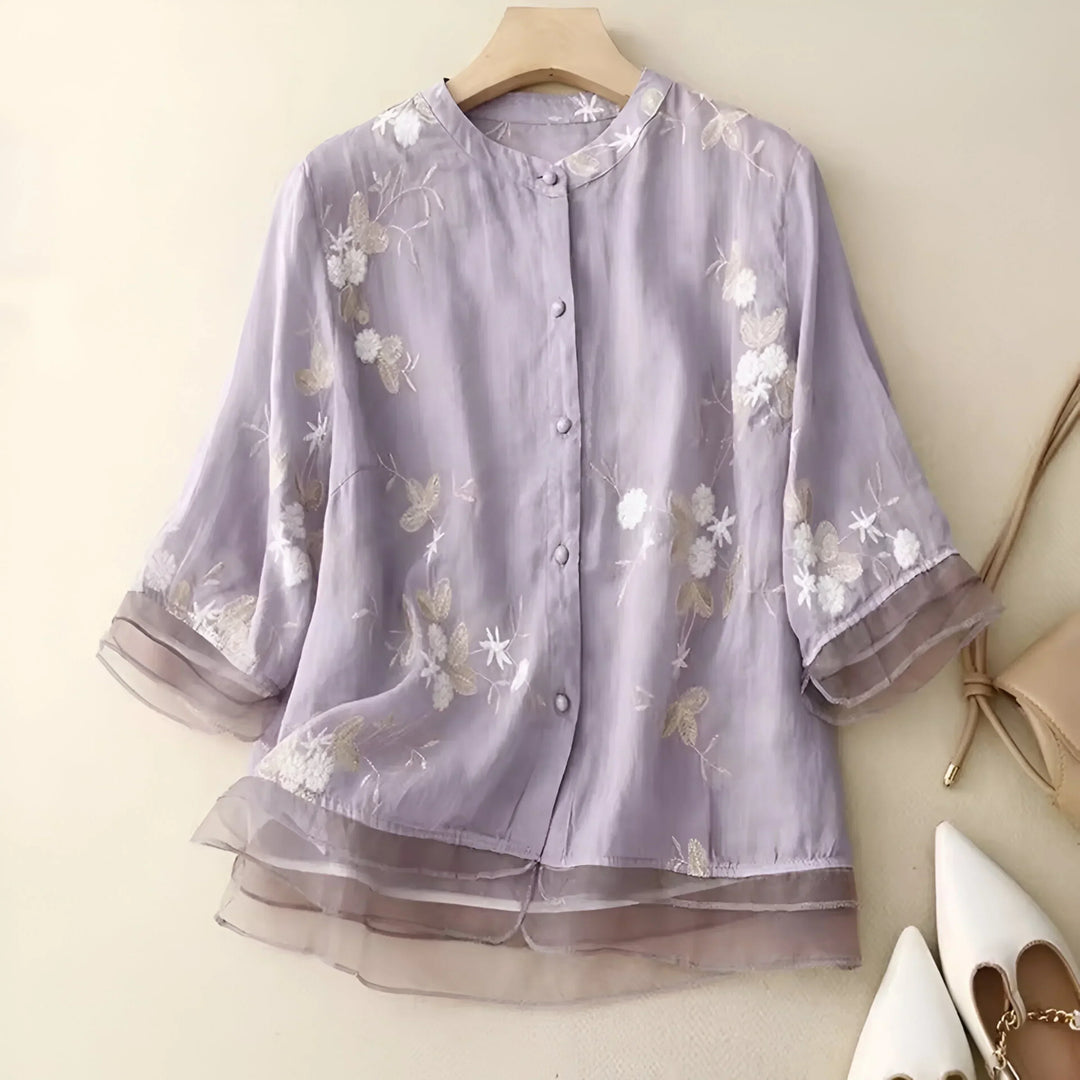 PAMELA / VINTAGE FLORAL BLOUSE
