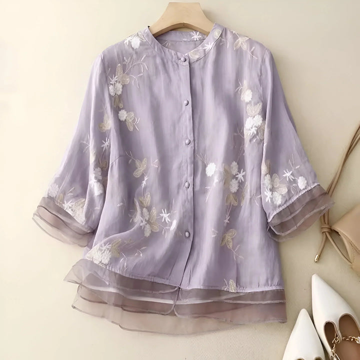 PAMELA / VINTAGE FLORAL BLOUSE