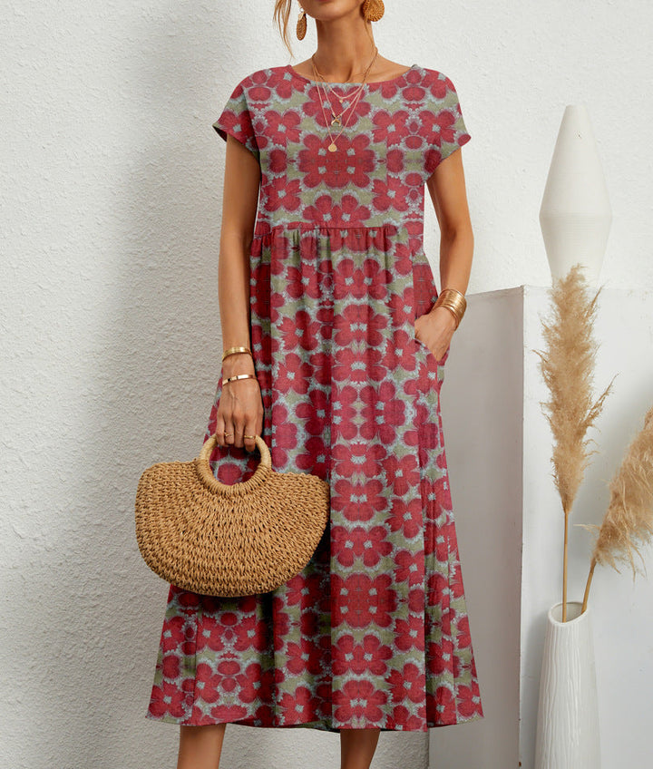 RENATA / FLORAL MIDI DRESS
