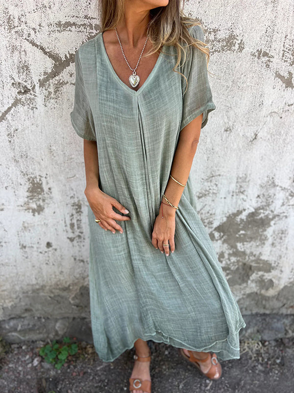 NAIA / V-NECK DRESS