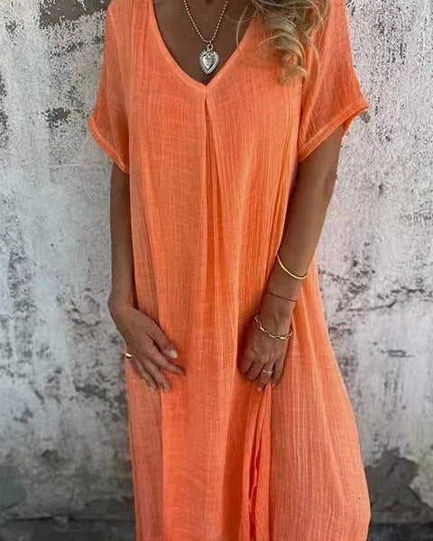 NAIA / V-NECK DRESS