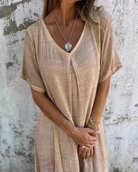 NAIA / V-NECK DRESS