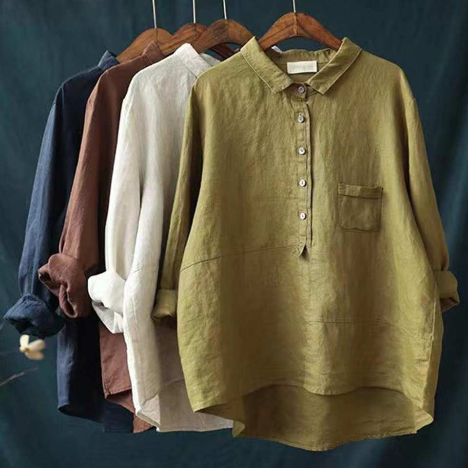ELODIE / RELAXED LONG-SLEEVE SHIRT