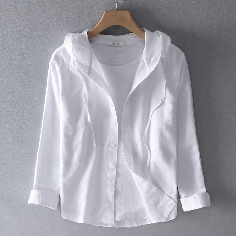 EVANNA / LIGHTWEIGHT HOODED BLOUSE