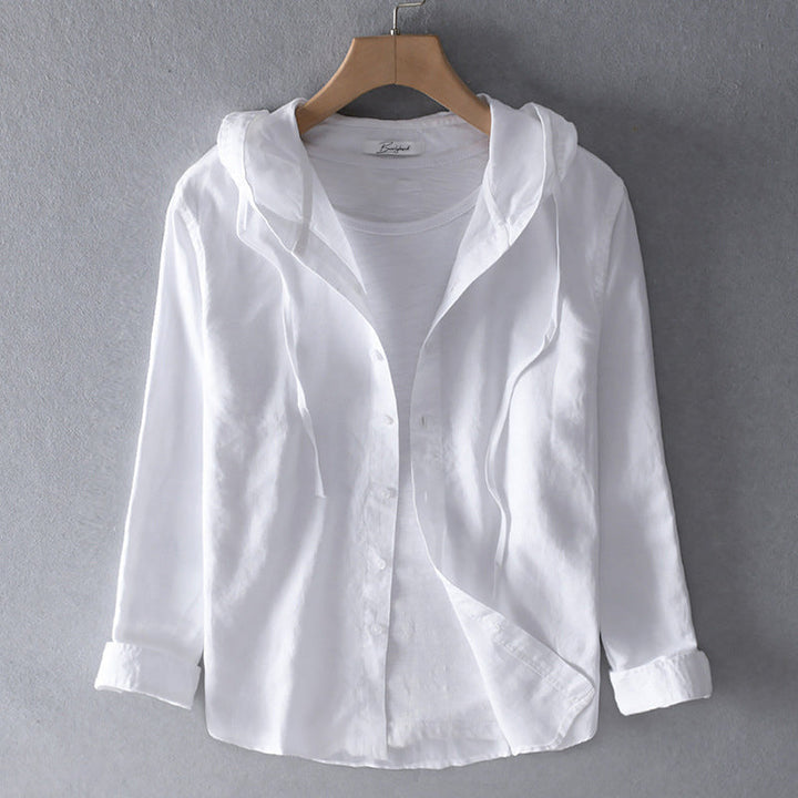 EVANNA / LIGHTWEIGHT HOODED BLOUSE