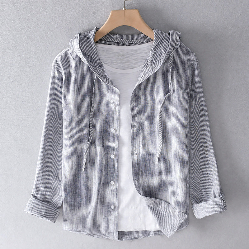 EVANNA / LIGHTWEIGHT HOODED BLOUSE