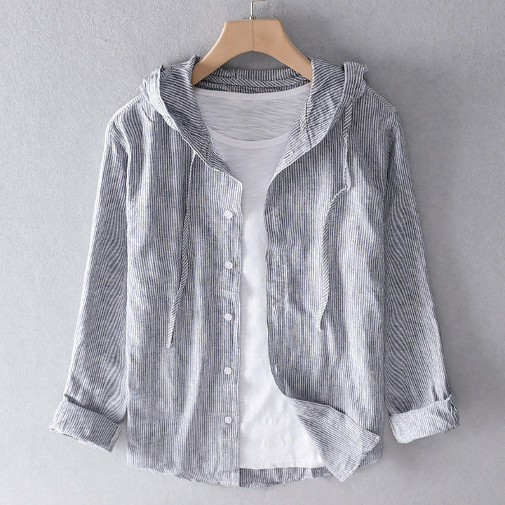 EVANNA / LIGHTWEIGHT HOODED BLOUSE
