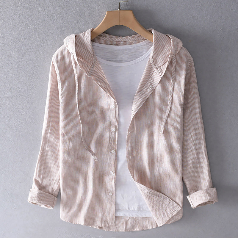 EVANNA / LIGHTWEIGHT HOODED BLOUSE